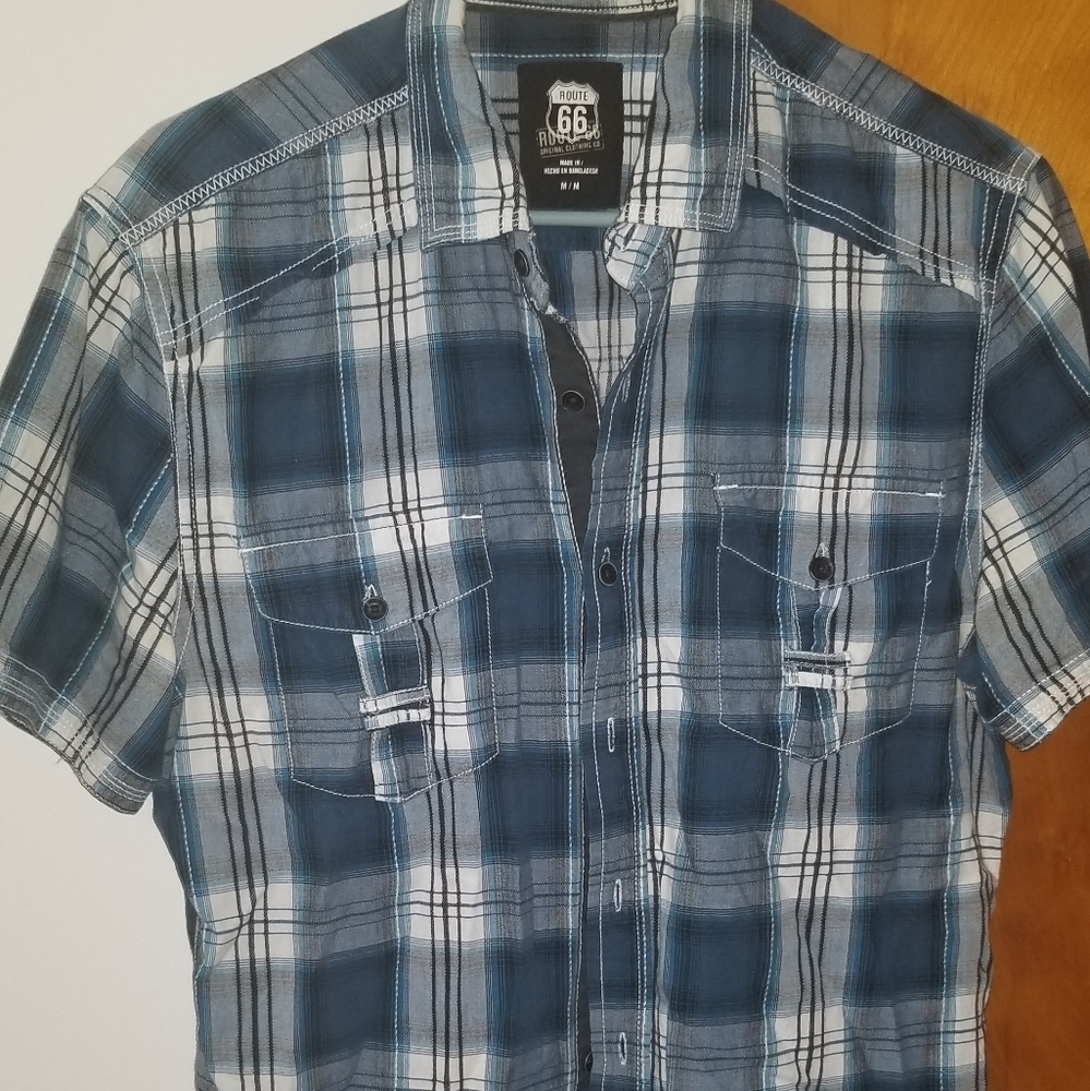 EUC route 66 button up
